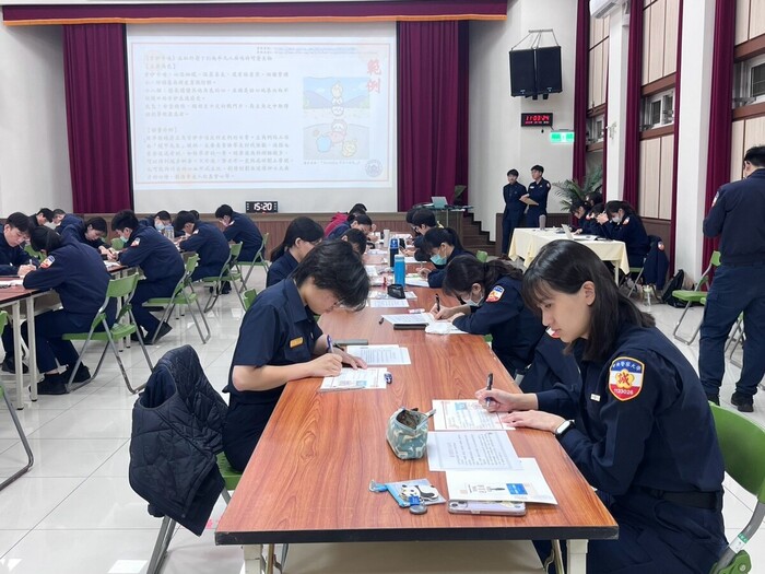 硬筆書法比賽現場。