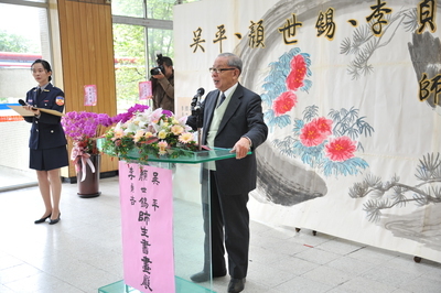 國策顧問(本校前校長)顏世錫先生致詞